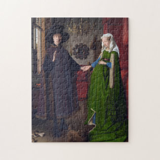 EYCK- 1月ヴァンArnolfiniのポートレート1434年 ジグソーパズル