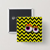 EYE badge : yellow 缶バッジ (正面&裏面)