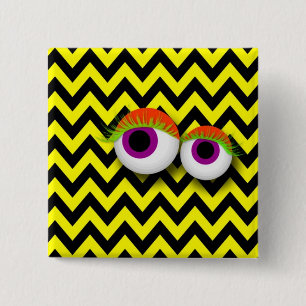 EYE badge : yellow 缶バッジ