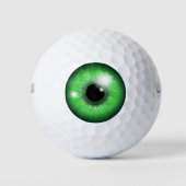 Eye Ball Green Golf Balls ゴルフボール (正面)