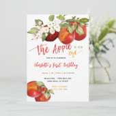 Eye Birthday Partyの編集可能アップル 招待状 (スタンド正面)