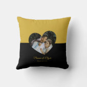 Eye-casing Heart Couple Gold and Black クッション (裏面)