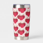 Eye Catching Apple Pattern Insulated Drink Tumbler 保温保冷タンブラー (正面)