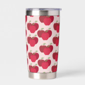 Eye Catching Apple Pattern Insulated Drink Tumbler 保温保冷タンブラー (左面)
