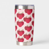 Eye Catching Apple Pattern Insulated Drink Tumbler 保温保冷タンブラー (背面)