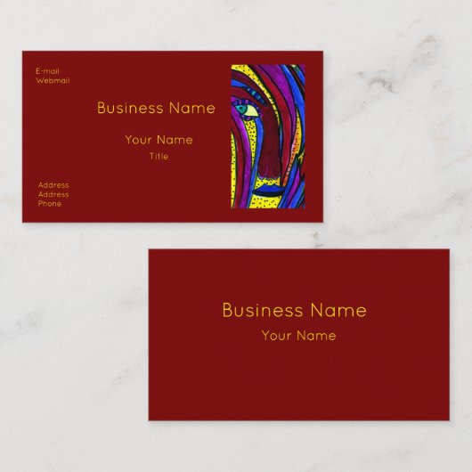Eye Catching Business Cards 名刺 (正面/裏面)