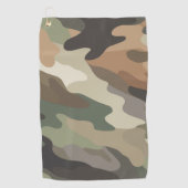 Eye Catching Camouflage Print Stylish ゴルフタオル (正面)