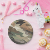 Eye Catching Camouflage Print Stylish ペーパープレート (パーティー)