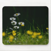 Eye Catching Daisy Flower Mouse Pad for Office Com マウスパッド (正面)