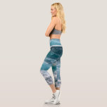 Eye Catching Ocean Wave Pattern Trendy Sport カプリレギンス<br><div class="desc">Stay comfortable and stylish with these eye catching ocean wave pattern sport capri leggings designed for active lifestyles. The vibrant wave inspired design adds a fresh coastal vibe while offering flexibility for yoga, workouts, running, or casual wear. A trendy and practical choice for anyone who enjoys bold patterns and everyday...</div>