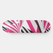 Eye-catching Pink and White Skateboard for Girls スケートボード (横)