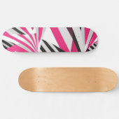 Eye-catching Pink and White Skateboard for Girls スケートボード (横)