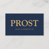 Eye-Catching "Prost" German Complimentary Drink Vo エンクロージャーカード (正面)