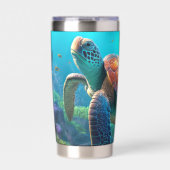 Eye Catching Turtle Image Mark Insulated Tumbler 保温保冷タンブラー (正面)