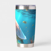 Eye Catching Turtle Image Mark Insulated Tumbler 保温保冷タンブラー (背面)