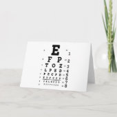 Eye Chart Optometrist カード (正面)