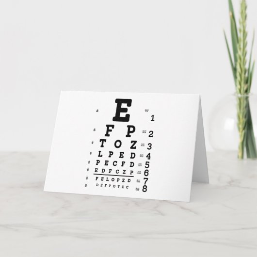 Eye Chart Optometrist カード (正面)