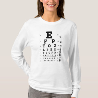 Eye Chart Optometrist Tシャツ
