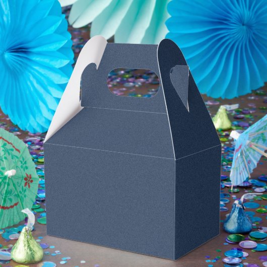 Eye Chasing Blue Texture Gift Ready Gable Box Desi フェイバーボックス (パーティー)