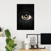 Eye Dark Print, Moody Pupil Gothic Printable, Dark ポスター (ホームオフィス)