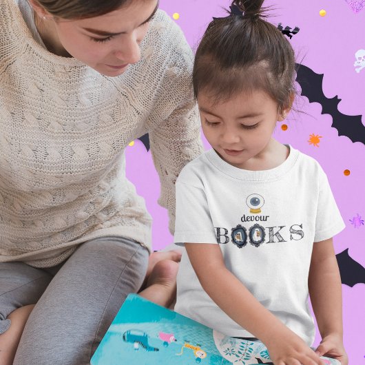 "Eye" Devour Books – の読幽霊 トライブレンドTシャツ