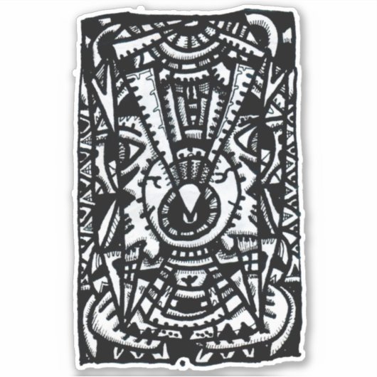 Eye-Eye. by Brian Benson, Vinyl Sticker シール (正面)