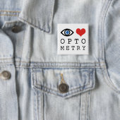 Eye Love Heart Optometry - 視力検査表 缶バッジ (インサイチュ)