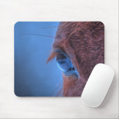 Eye of Chestnut Horseの写真ウマ科の マウスパッド (マウス)