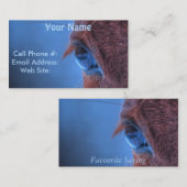 Eye of Chestnut Horseの写真ウマ科の 名刺 (正面/裏面)