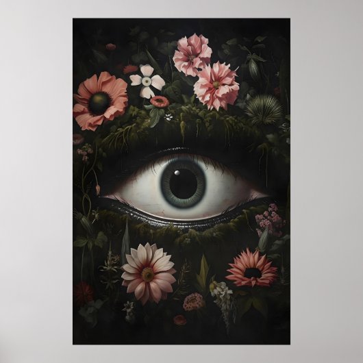 Eye Of Earth In Moody Flower Print, Botanical ポスター (正面)