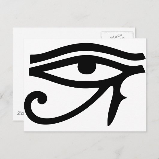 Eye of Horusエジプトの神のギフトアイディア ポストカード (正面/裏面)