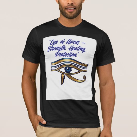 Eye of Horus – タイムレスな保護とスタイル Tシャツ (正面)