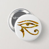 Eye Of Horus -金ゴールド 缶バッジ (正面&裏面)