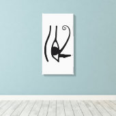 Eye of Horus – Anch – Lebensschlüssel –Hieroglyphs キャンバスプリント (インサイチュ (ウッドフロア))