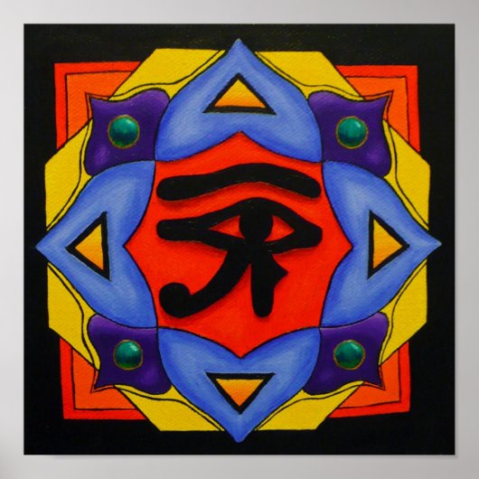 Eye Of Horus Canvas Print ポスター (正面)
