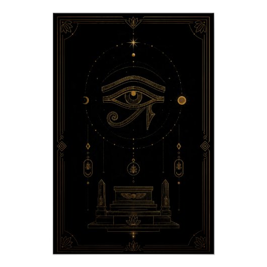 Eye of Horus Celestial Altar Poster ポスター (正面)