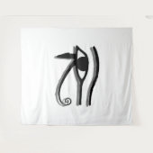 Eye Of Horus Egyptianシンボルインクスケッチ タペストリー (正面(横))