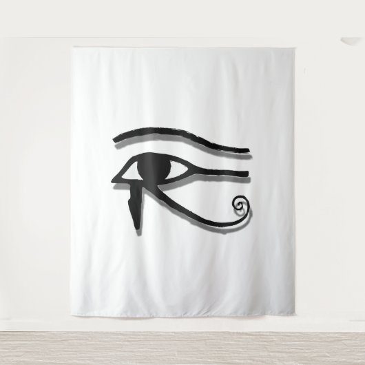 Eye Of Horus Egyptianシンボルインクスケッチ タペストリー (正面)