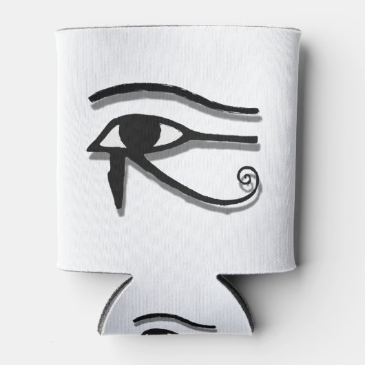 Eye Of Horus Egyptianシンボルインクスケッチ 缶クーラー (正面)
