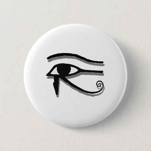Eye Of Horus Egyptianシンボルインクスケッチ 缶バッジ (正面)
