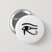 Eye Of Horus Egyptianシンボルインクスケッチ 缶バッジ (正面&裏面)