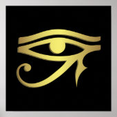 Eye of horus Egyptian symbol ポスター (正面)