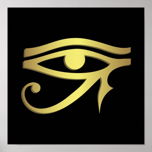 Eye of horus Egyptian symbol ポスター (正面)