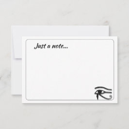 Eye Of Horus Egyptian Symbol Custom Just a Note ノートカード