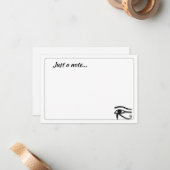 Eye Of Horus Egyptian Symbol Custom Just a Note ノートカード (正面/裏面インサイチュ)
