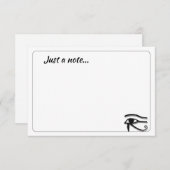 Eye Of Horus Egyptian Symbol Custom Just a Note ノートカード (正面/裏面)