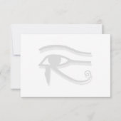 Eye Of Horus Egyptian Symbol Custom Monogram ノートカード (裏面)