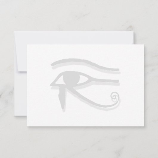 Eye Of Horus Egyptian Symbol Custom Monogram ノートカード (裏面)