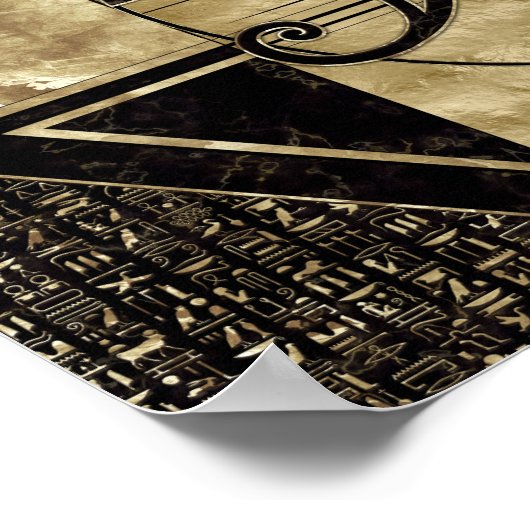Eye of Horus - Golden Ratio ポスター (角)