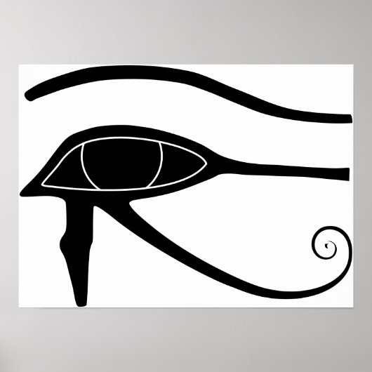 Eye of Horus – Horusauge Hieroglyphs Hyroglyphen ポスター (正面)